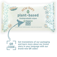 Kinder by Nature 100% Biodegradable Plant-Based Baby Wipes - 672 Count (12 packs of 56 wipes)