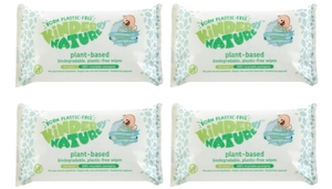 4 packs of Jackson Reece Kinder by Nature Plant-Based Baby Wipes
