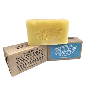 3 bars of Kinder by Nature Palm Oil-Free Shea Butter Baby Soap