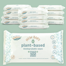 Kinder by Nature 100% Biodegradable Plant-Based Baby Wipes - 672 Count (12 packs of 56 wipes)